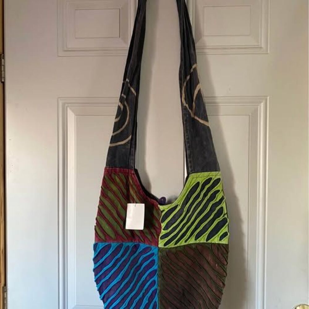 Patchwork hippie hobo bag